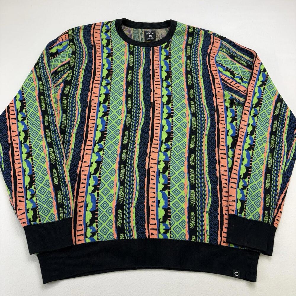 Empyre Coogi Style Sweater Size XL Colorful